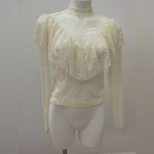 Beige lace women’s top